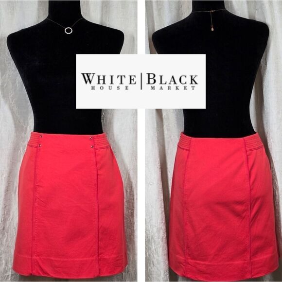 White House Black Market Red Pencil Skirt - Picture 10 of 15